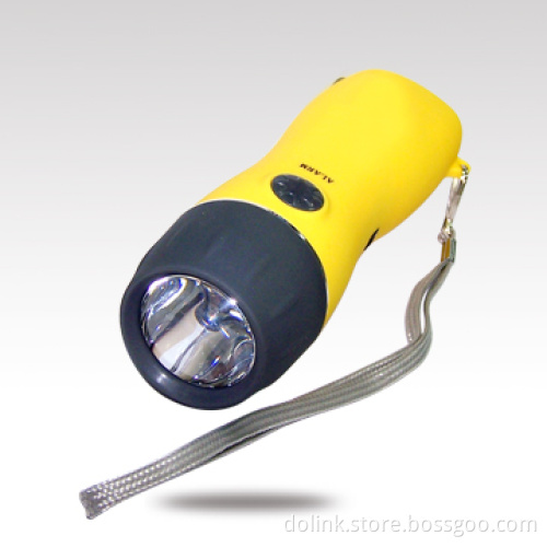 Crank Led Flashlight with Mobile Phone Charger
